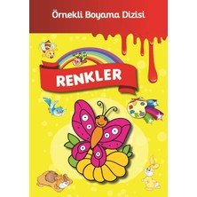 Parıltı Yayınları Örnekli Boyama Renkler Eğlenceli Tasarım 16 Sayfa Karton Kapak