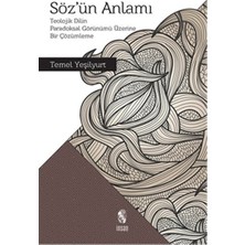İnsan Yayınları Söz'ün Anlamı  Teolojik Dilin Paradoksal Görünümü Üzerine Bir Çözümleme