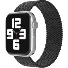 No35 Newface Apple Watch 38MM Ayarlı Solo Silikon Kordon - Siyah