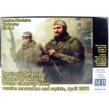 1/35 Rus-Ukrayna Savaşı Ukrayna Bölgesel Savunma Kuvvetleri Figür Maketi, Master Box 35226