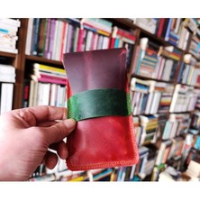 Mahfuz Gerçek Deri Özel Kalemleriniz Için Kalemlik Kalem Kutu ( 5*6 Kalem Için ) 28 cm \ 9.5 cm  NLU344