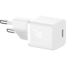 Maxdora Baseus CCGN050102 20W Beyaz 1c Gan5 Adaptör Mini