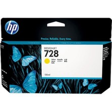 Paxteks Hp 728 Yellow Sarı 130ML Plotter Kartuşu F9J65A