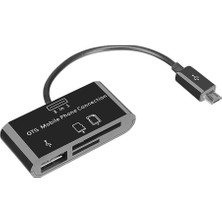 Maxdora S-Link SMG-423 Micro USB To Cep Tel Kart Okuyucu + Hup Çevirici