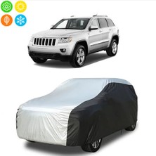 AUTOES Jeep Cherokee Crd 2012 Uyumlu Branda Araba Brandası Oto Branda Gri-Siyah