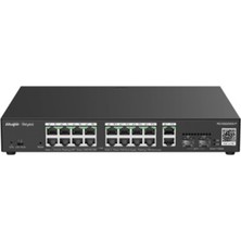 Negok Ruijie-Reyee RG-ES220GS-P 16 Port Poe+ 10-100-1000 Mbps + 2 Port Sfp + 2 Port Uplink Yönetilebilir