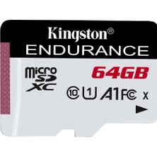 Dukkanıum Kingston SDCE-64GB 64GB Microsdxc Endurance 95R-30W C10 A1 Uhs-I Card Only Hafıza Kartı