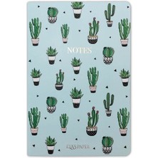 Ela's Paper Kaktüs Mavi Notebook - Defter