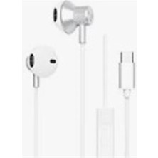 No35 S-Link SL-TPK05 Typec Telefon Uyumlu Metal Beyaz Kulak Içi Mikrofonlu Kulaklık