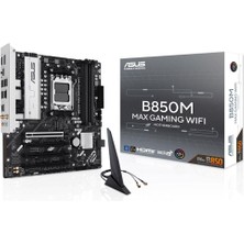Novis Liora Asus B850M Max Gaming Wifi 8000MHZ (Oc) Ddr5 Soket Am5 M.2 HDMI Dp Matx Anakart