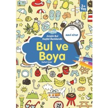 0-6 Yaş Yayınları Bul ve Boya Mavi Kitap