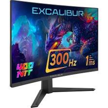 AK-SA-STR Casper 27" Excalibur E27FVC-E 300Hz 1ms 400NIT Fast Va Curved HDR10 Oyuncu Monitörü