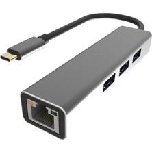 Rory Vcom DH311A Type-C To USB3.0-3+RJ45 Çoklayıcı