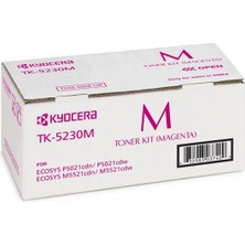 Dukkanıum Kyocera TK-5230M Magenta Kırmızı Orjinal Fotokopi Toneri Ecosys M5521CDN-5521CDW P5021CDN-5021CDW 2