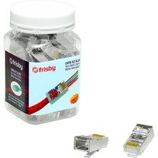 Paxteks Frisby FNW-RJ4532N Cat6 Ez RJ45 100LÜ Yeni Nesil Delikli Metal Konnektör