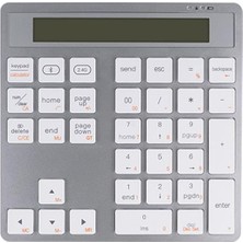 Paxteks Vcom DK513-SILVER Bluetooth 5.0 + 2.4g Masa Üstü Hesap Makinesi