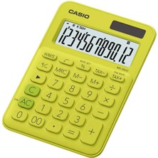 Casio MS-20UC-YG 12 Hane Sarı Masa Üstü Hesap Makinesi