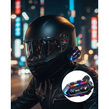 Pazarcan Ipx6 Su Geçirmez Intercom 1000M Bağlantı 1000MAH Batarya Rgb Işıklı