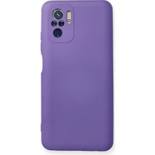 xirshop Xiaomi Redmi Note 10 Kılıf Nano Içi Kadife Silikon - Mor