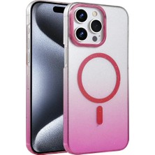 xirshop Apple Iphone 14 Pro Max Glossy Magsafe Kapak - Pembe