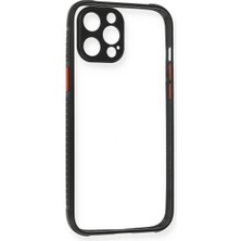 xirshop Iphone 12 Pro Kılıf Miami Şeffaf Silikon - Siyah