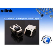Negok S-Link SL-KS20 Ftp CAT5E Kestone JACK3U 90 Dek