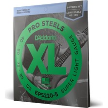 EPS220-5 Bas Gitar Tel Seti, 5 Telli, Xl, 40-95, Long Scale