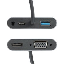 Stylmenplus Vcom CU4511 Type-C To Hdmi+Vga+Usb 3+3.5mm Aux+ Type-C Çevirici