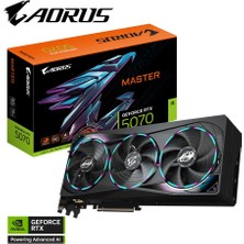 Cash Dukkan Gigabyte Aorus Geforce RTX5070 Master 12GB 192BIT Gddr7 GV-N5070AORUS M-12GD Ekran Kartı