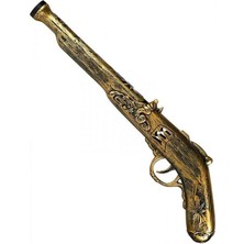 Shopwave Eskitilmiş Desenli Plastik Oyuncak Korsan Tabancası 40 cm