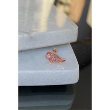 Jaida Moda Kadın 316L Cerrahi Çelik Melek Kanadı Figürlü Tragus Helix piercing