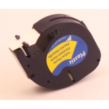 CT Stones Krt-Muadil 12 mm Sarı Üzerine Siyah Plastik 4 Metre