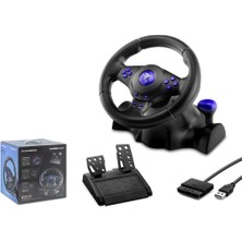 Uslucan Alışveriş Hadron VW-9803 Oyun Direksiyon Seti 3ın1 Ps3&ps2&pc Güçlü Titreşim