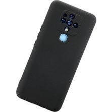 No35 Newface Tecno Camon 16 Kılıf Nano Içi Kadife Silikon - Siyah