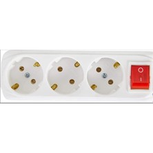 No35 Almera 3lü 3mt Anahtarlı Topraklı Priz (9230203)