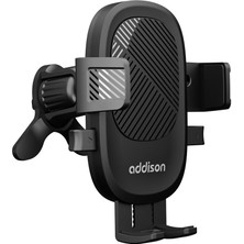 Dukkanıum Addison ADS-134 Universal Ayarlanabilir Siyah Klima Izgara Üzeri Araç Telefon Tutucu