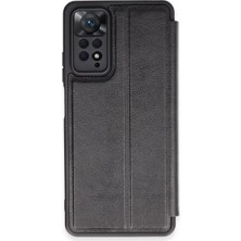 xirshop Xiaomi Redmi Note 12 Pro 4g Kılıf Flip Cover - Siyah