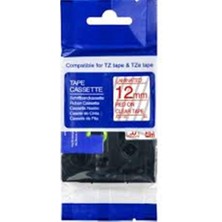 Zemira Krt-Muadil AZE-132 12 mm Şeffaf Üzerine Kırmızı Lamina 8 Metre