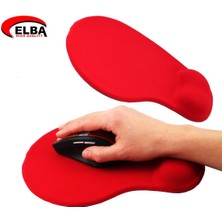 No35 Elba K06152 Bileklikli Jel Mouse Pad Kırmızı