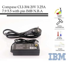 MK Beykoz Compaxe CLI-304 Ibm- 20V-3.25A 7.9-5.5-With Pin Notebook Adaptör