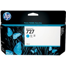 Zemira Hp 727 Cyan Mavi 130ML Plotter Kartuşu B3P19A