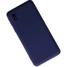No35 Newface Samsung Galaxy A01 Core Kılıf Nano Içi Kadife Silikon - Lacivert