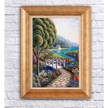 Giyense Altın Varaklı Çerçeveli Paspartulu Tablo HN1084