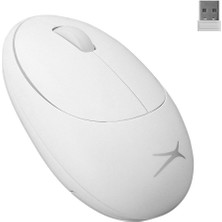 Celik Avm Altec Lansing ALBM7335 Beyaz 2.4ghz USB 1200DPI Alkalin Pilli Kablosuz Mouse