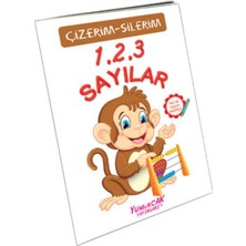 Yumurcak Yayınları 123 Sayılar (Çizerim-Silerim) - Kalem Hediyeli