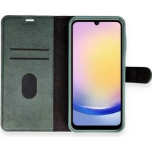 No35 Newface Samsung Galaxy M15 Kılıf Trend S Plus Kapaklı Kılıf - Yeşil