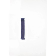 No35 Newface Huawei Fit 4 Hasırlı Cırtcırtlı Kordon - Lacivert-Mürdüm