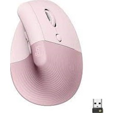 Dukkanıum Logitech 910-006478 Lift Kablosuz Ergonomik Dikey Rose Mouse
