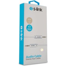 Dukkanıum S-Link SL-SP70 1m Beyaz 3.5mm Stereo Ses Kablosu