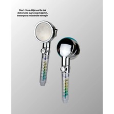 No35 Rahatlatıcı Yağmur Etkili El Duşu – Döner Pervaneli, Dayanıklı ve Şık Tasarım